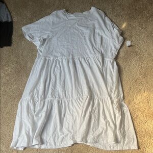 Old Navy White Midi Dress